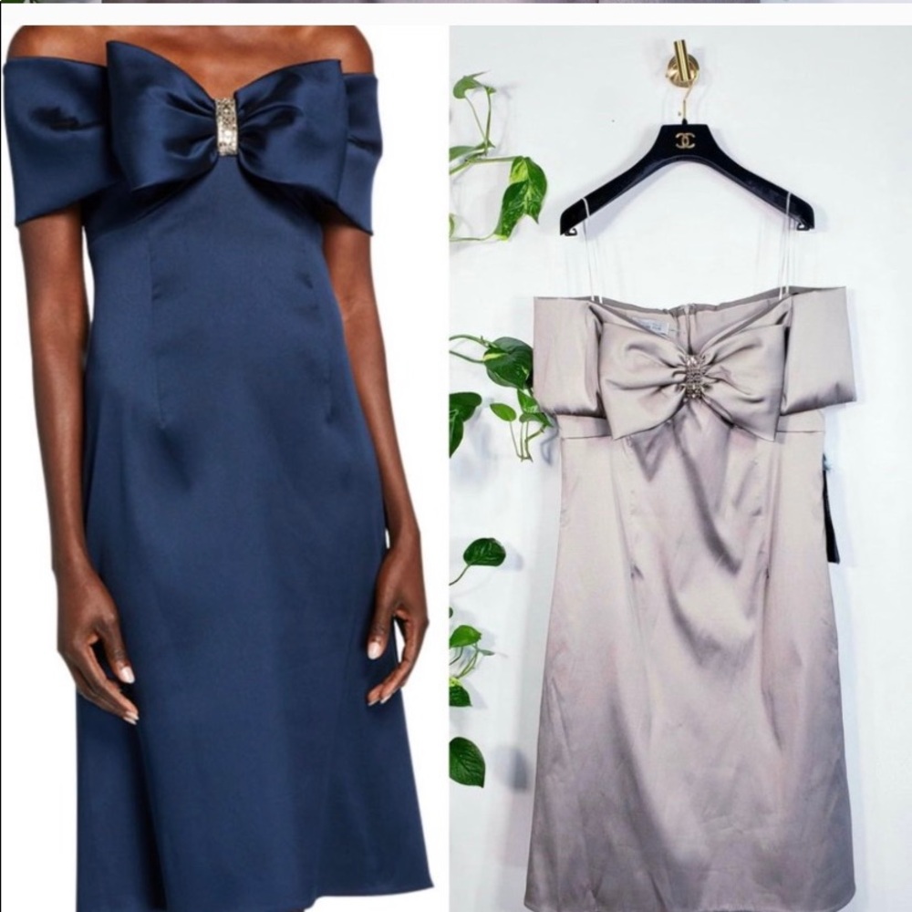 NWT TERI JON Luxury bow Mother of the bride dress